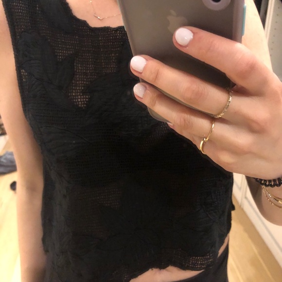 NWT Minkpink flower detail crop tank size s - Picture 5 of 6